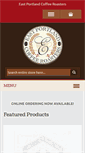 Mobile Screenshot of eastportlandcoffeeroasters.com